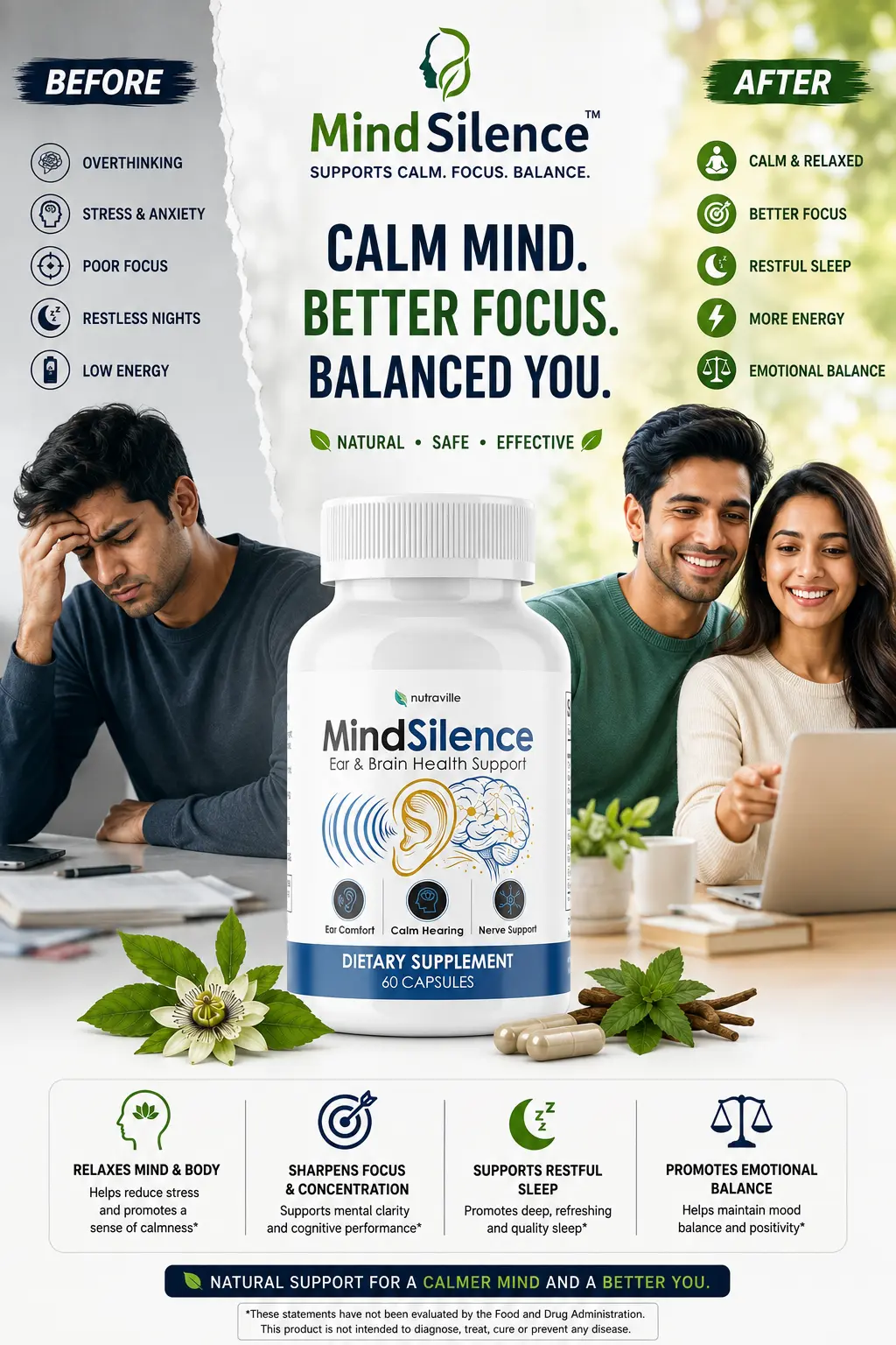 MindSilence Mental Wellness Support Supplement